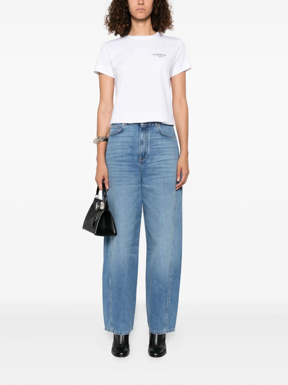 Givenchy Women Cocoon Logo-Patch Jeans GIVENCHY