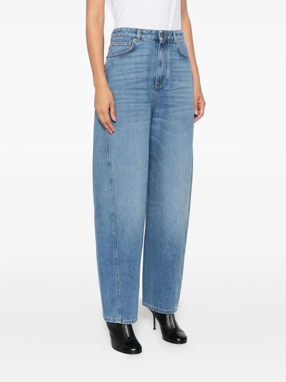Givenchy Women Cocoon Logo-Patch Jeans GIVENCHY