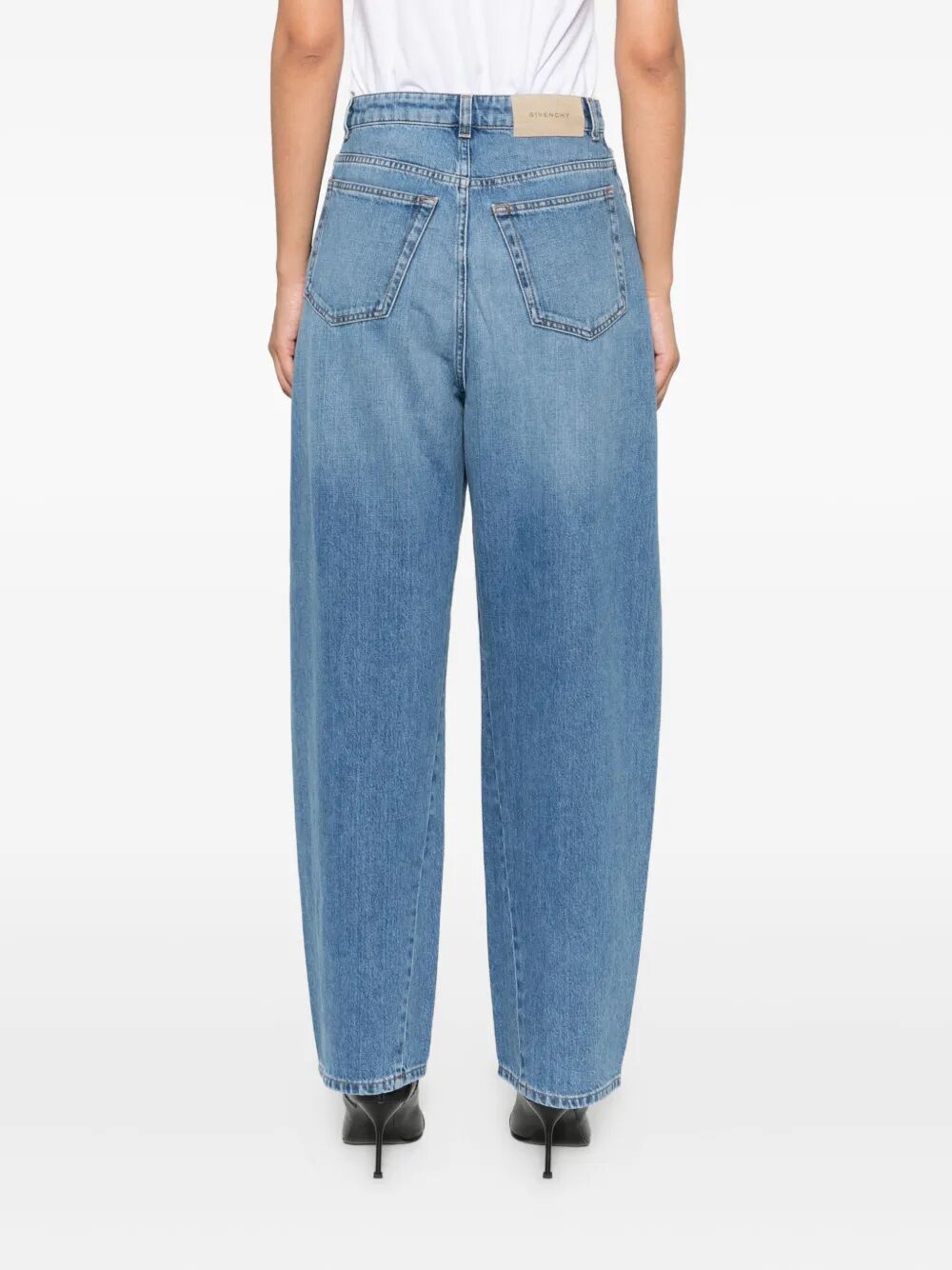 Givenchy Women Cocoon Logo-Patch Jeans GIVENCHY