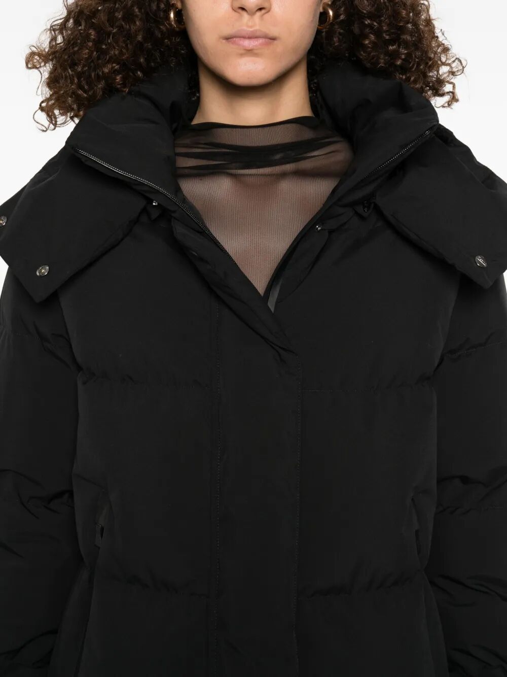 Herno Women Two Layers Hooded Puffer Coat HERNO