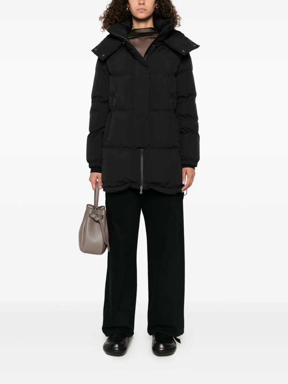Herno Women Two Layers Hooded Puffer Coat HERNO