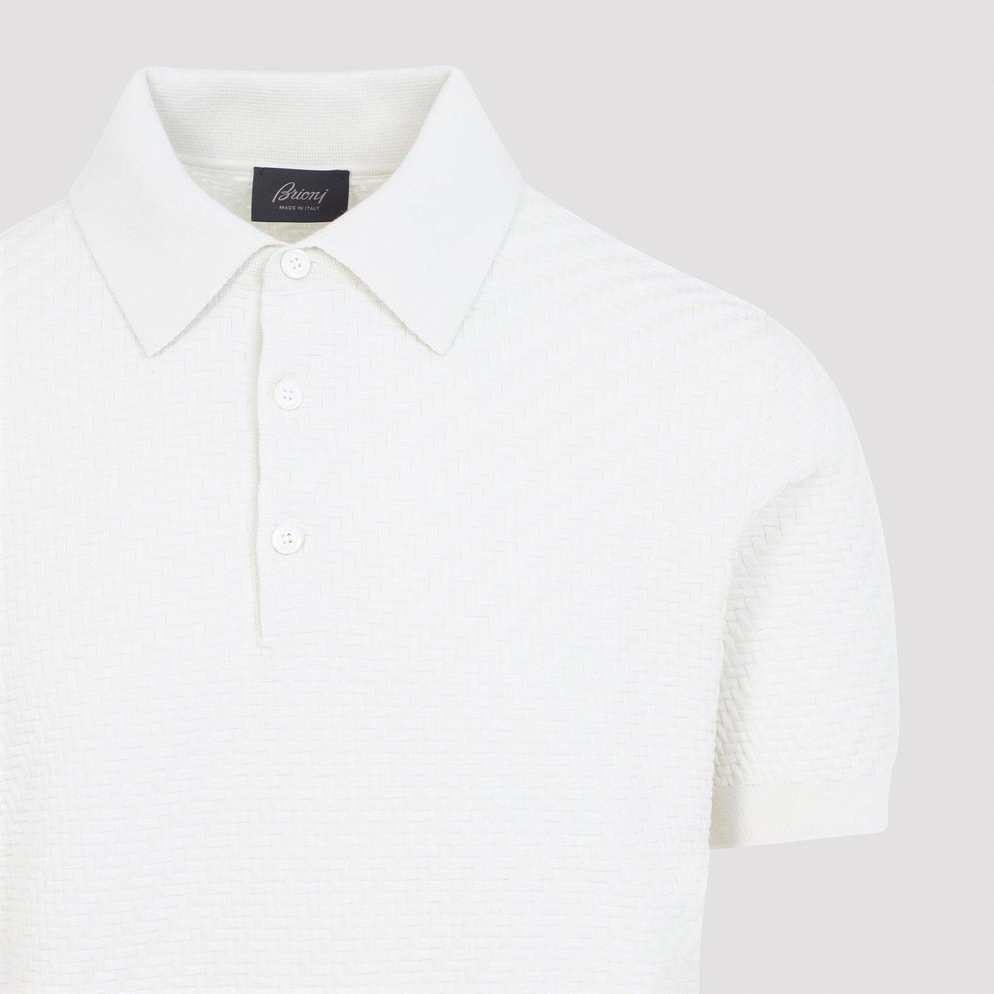 Brioni Cotton And Silk Polo Men BRIONI