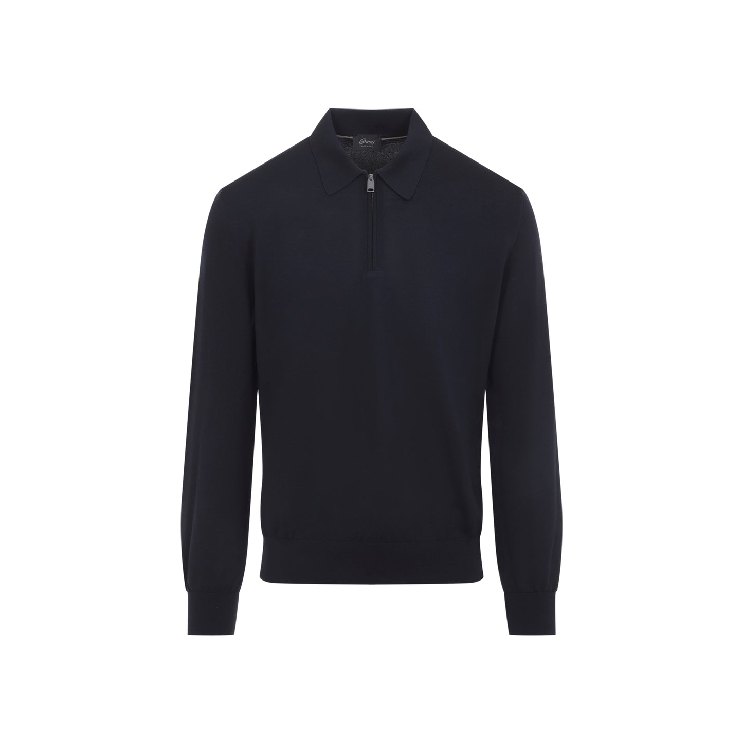 Brioni Long Sleeves Zip Polo Men BRIONI
