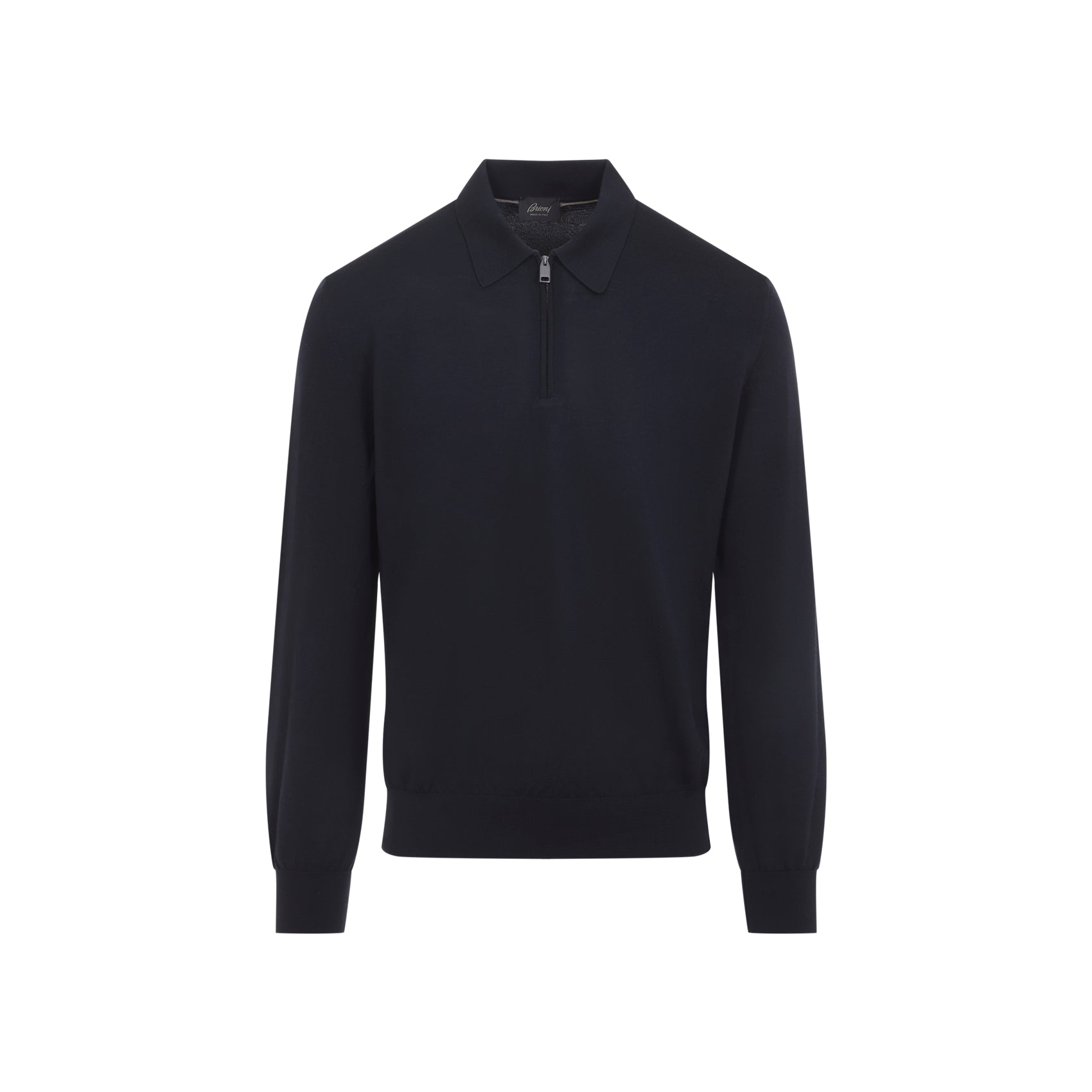 Brioni Long Sleeves Zip Polo Men BRIONI
