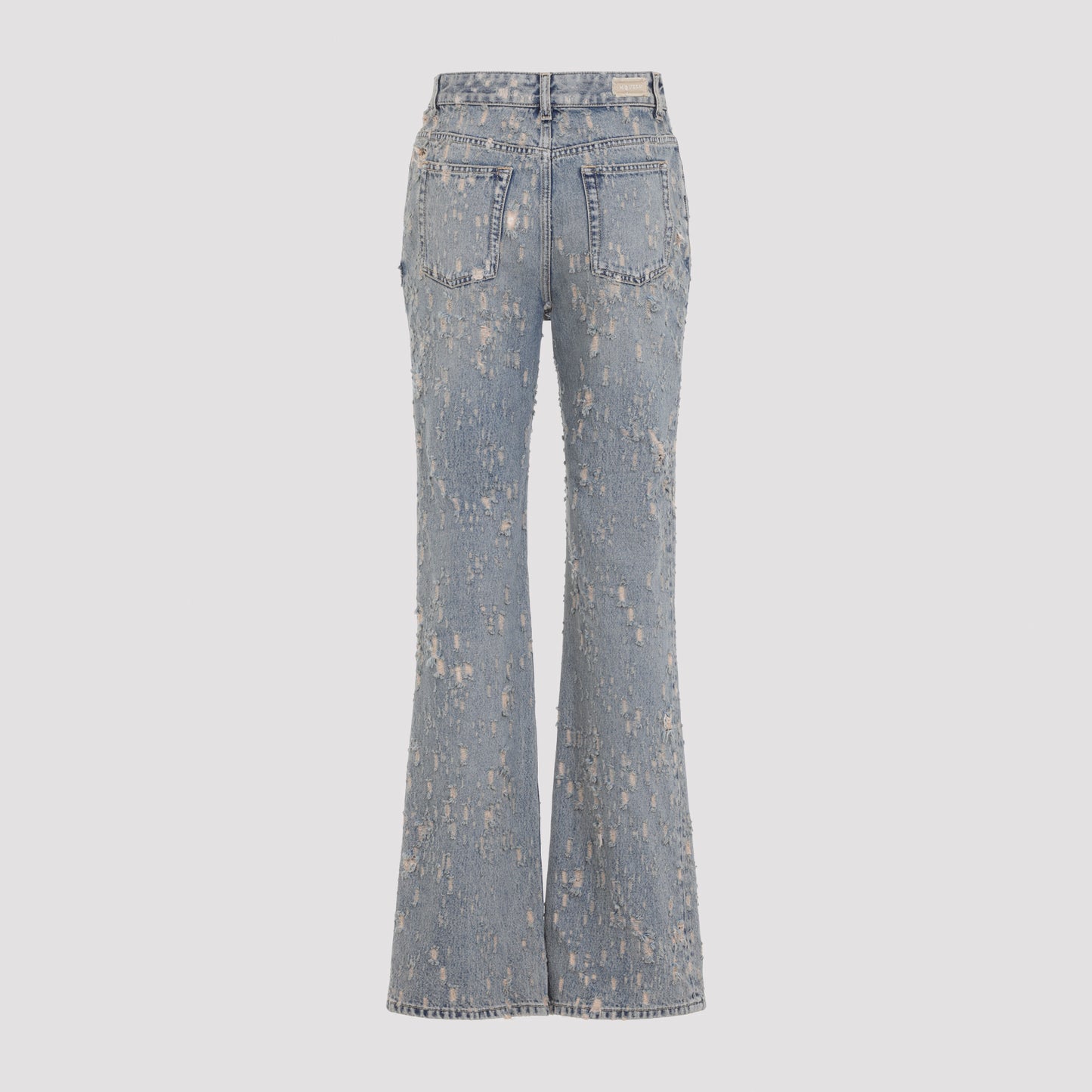 Alexander Mcqueen Distressed Flared Jeans Women ALEXANDER MCQUEEN