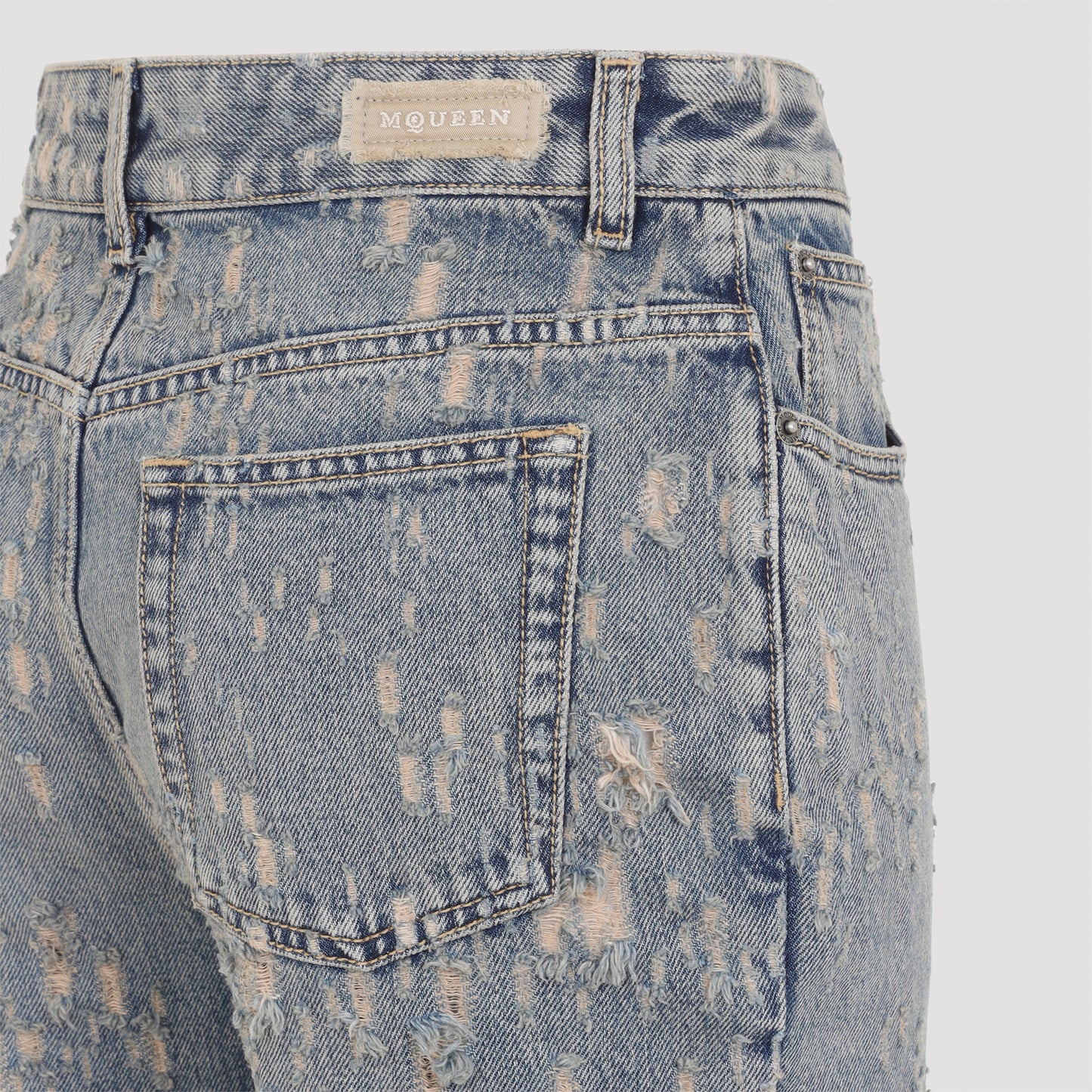 Alexander Mcqueen Distressed Flared Jeans Women ALEXANDER MCQUEEN