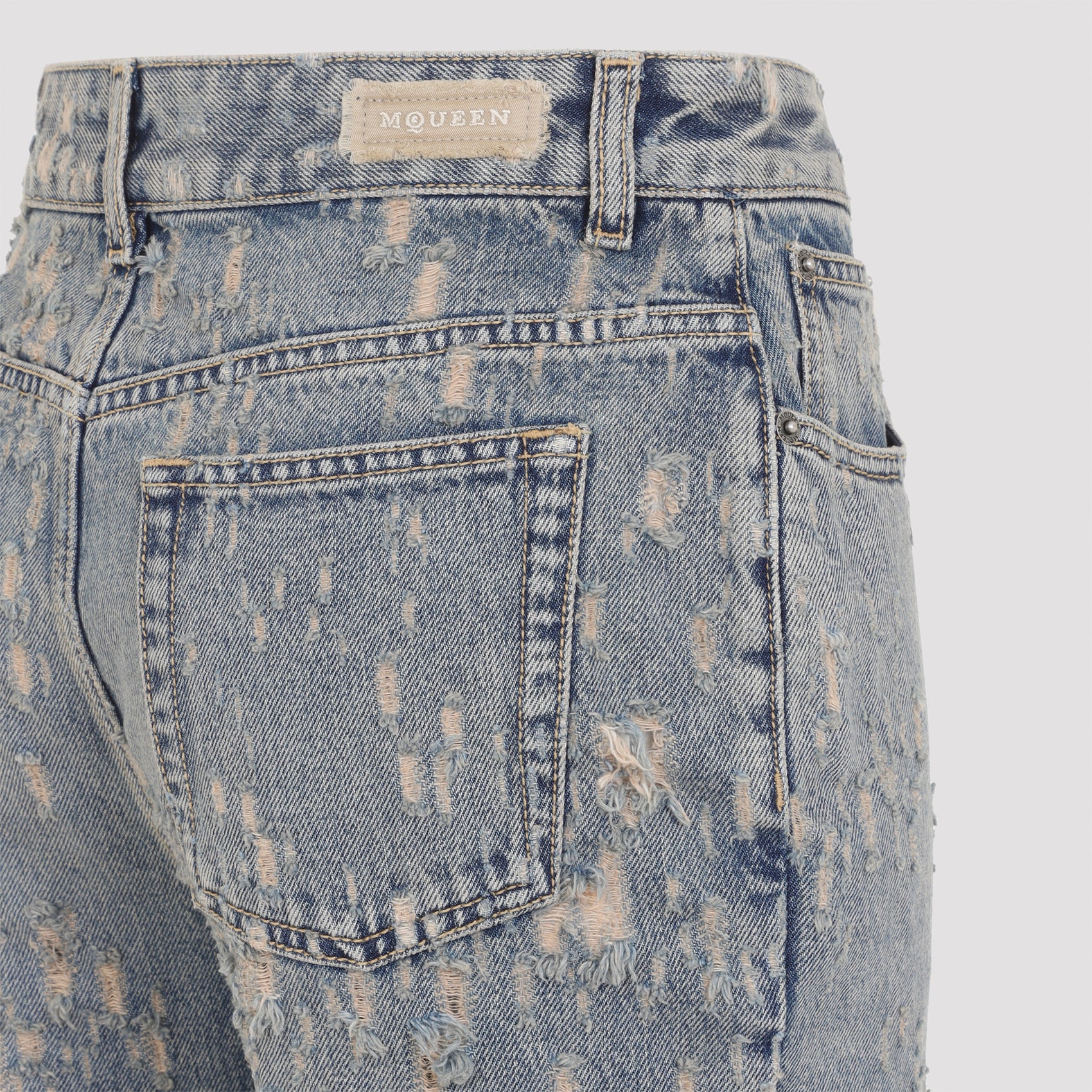 Alexander Mcqueen Distressed Flared Jeans Women ALEXANDER MCQUEEN