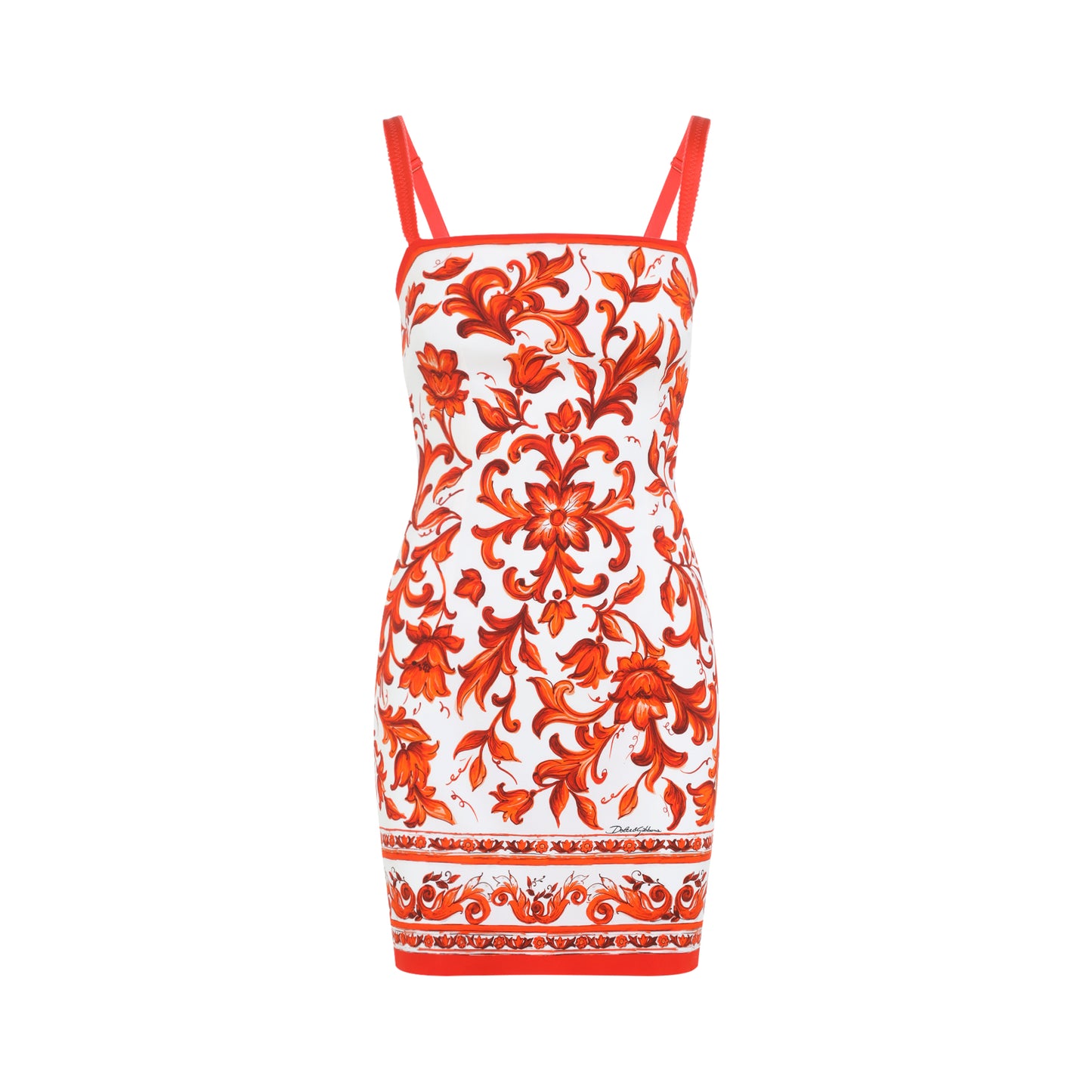 Dolce & Gabbana Charmeuse Maiolica Mini Dress Women DOLCE & GABBANA