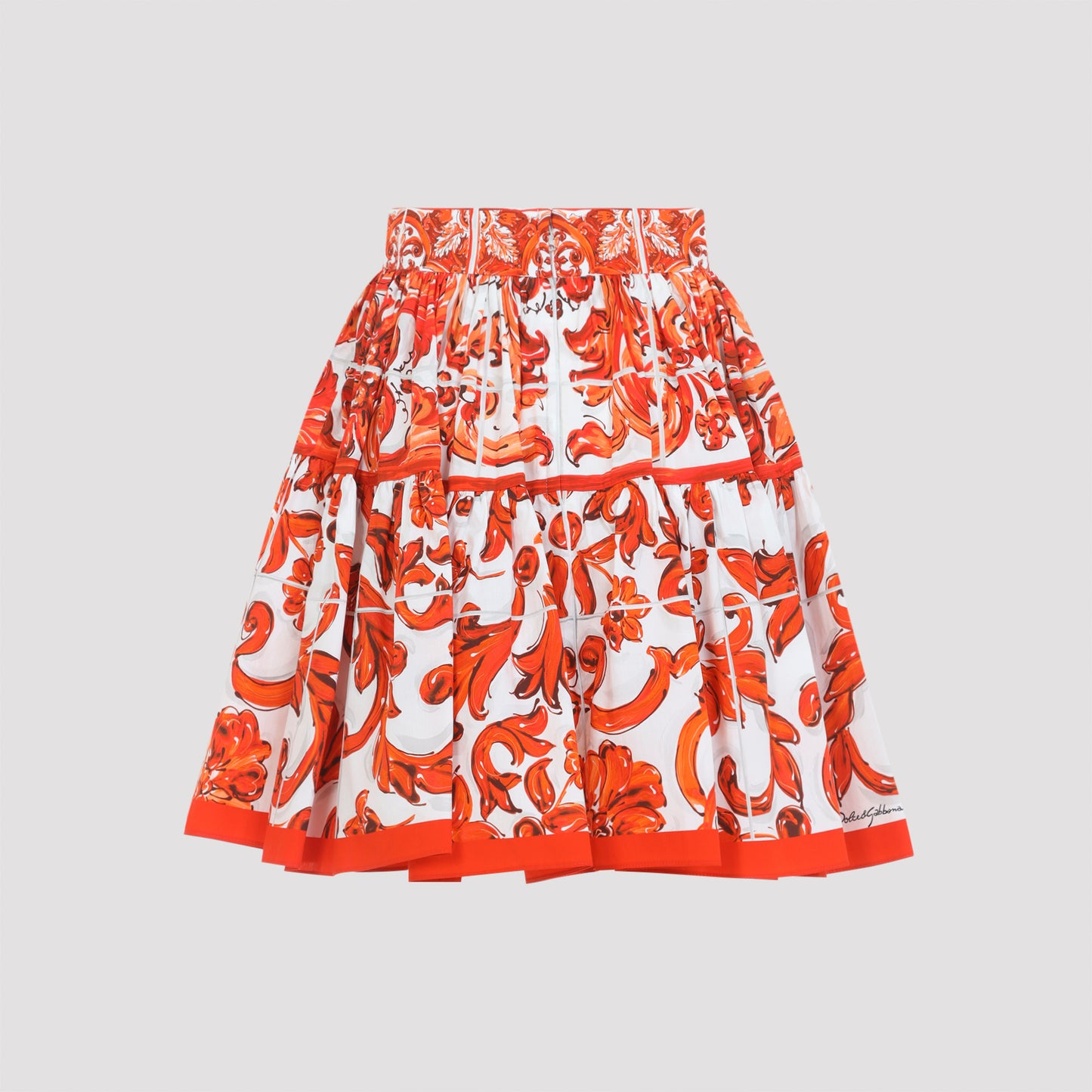 Dolce & Gabbana Popeline Maiolica Skirt Women DOLCE & GABBANA