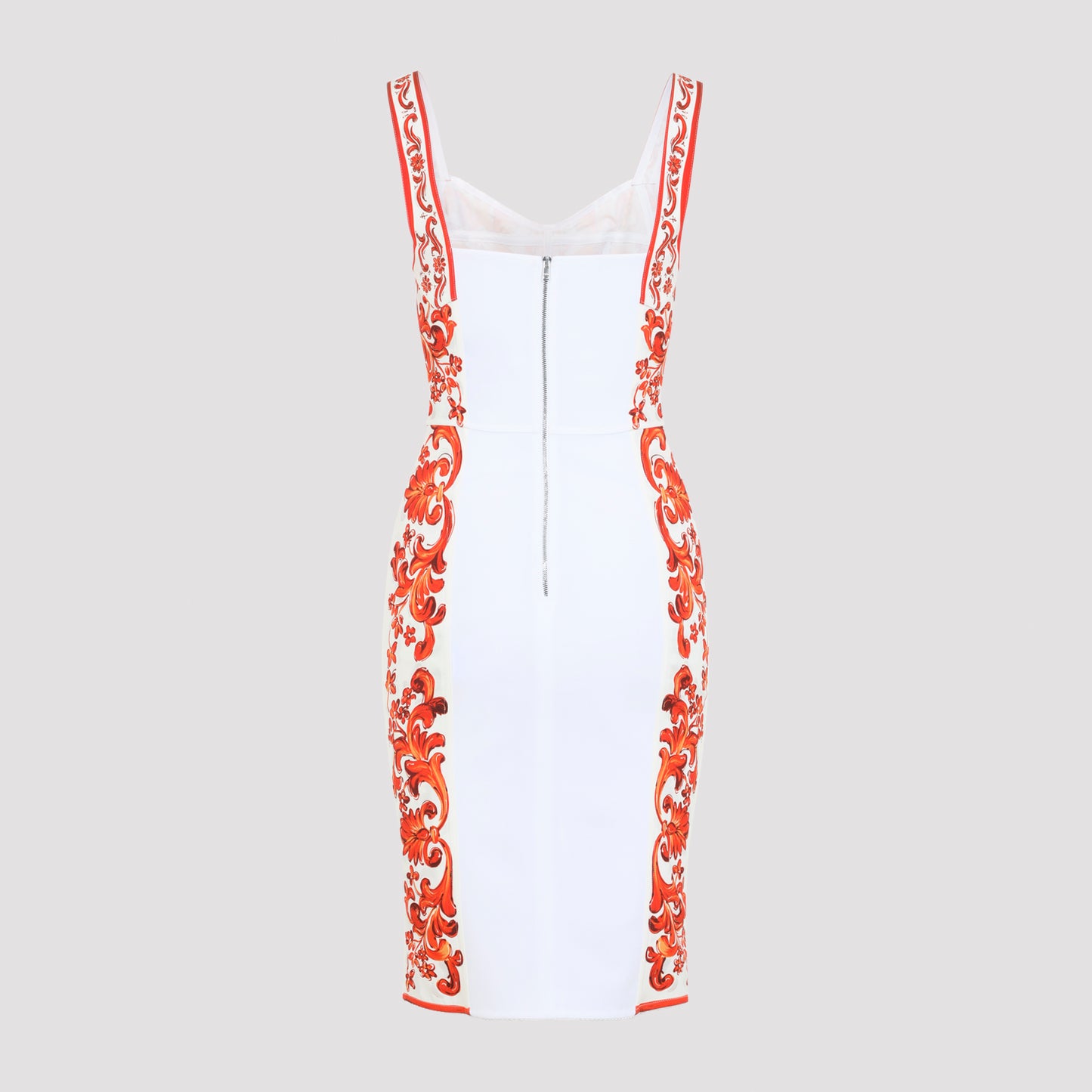 Dolce & Gabbana Charmeuse Maiolica Midi Dress Women DOLCE & GABBANA