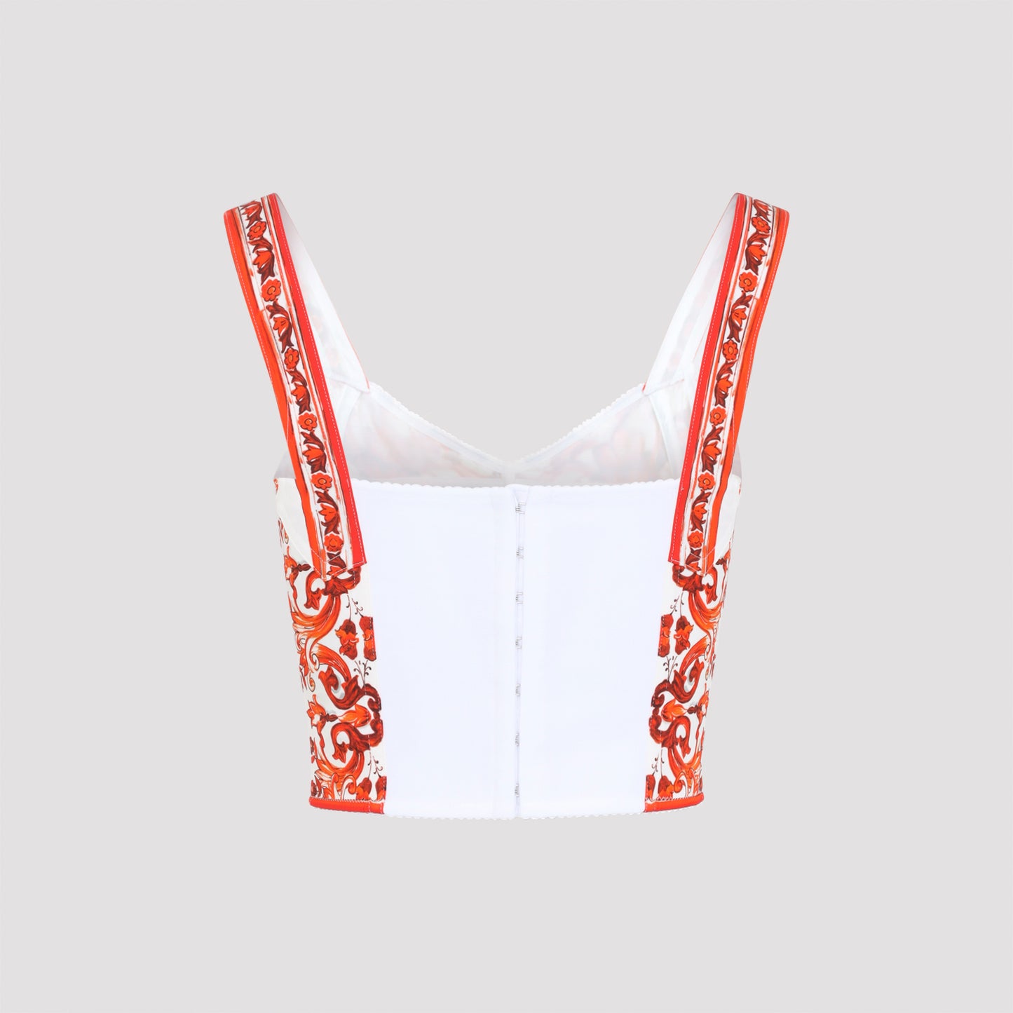 Dolce & Gabbana Charmeuse Maiolica Top Women DOLCE & GABBANA