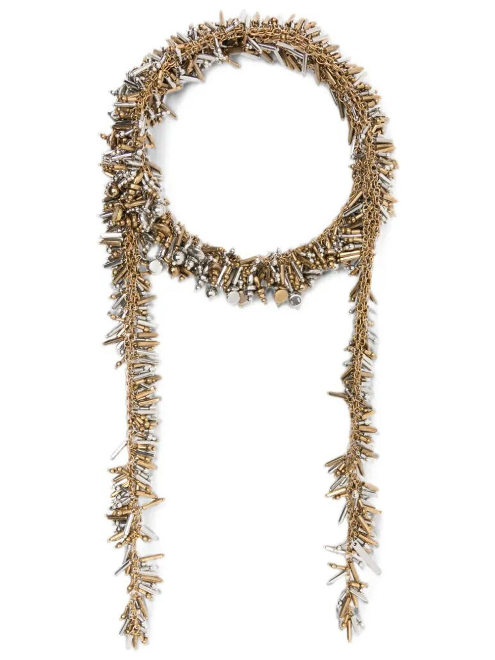 Dries Van Noten Women Handmade Bead Embroidery Scarf Necklace DRIES VAN NOTEN