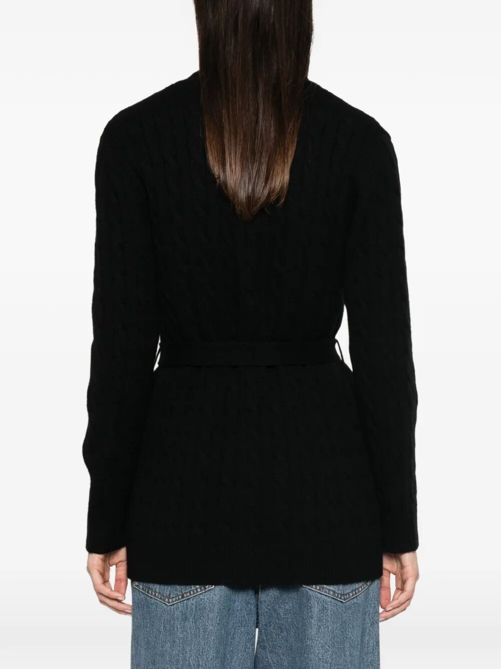Valentino Garavani Women Cable-Knit Belted Cashmere Cardigan VALENTINO GARAVANI