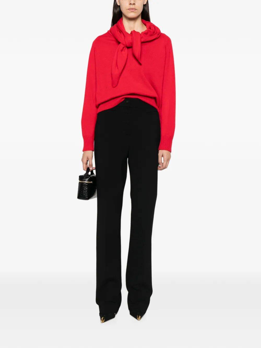 Valentino Garavani Women Straight-Leg Wool Trousers VALENTINO GARAVANI