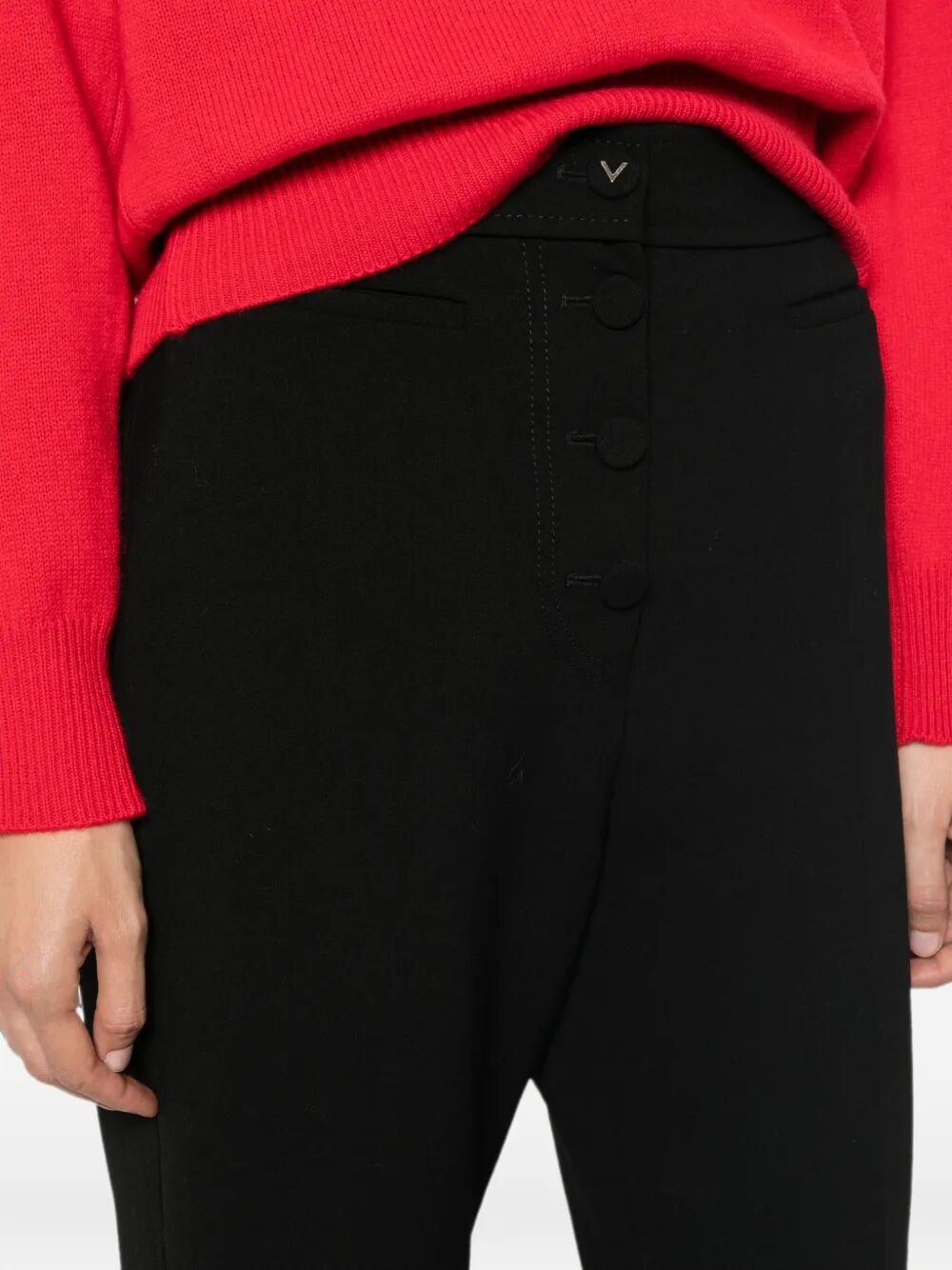 Valentino Garavani Women Straight-Leg Wool Trousers VALENTINO GARAVANI