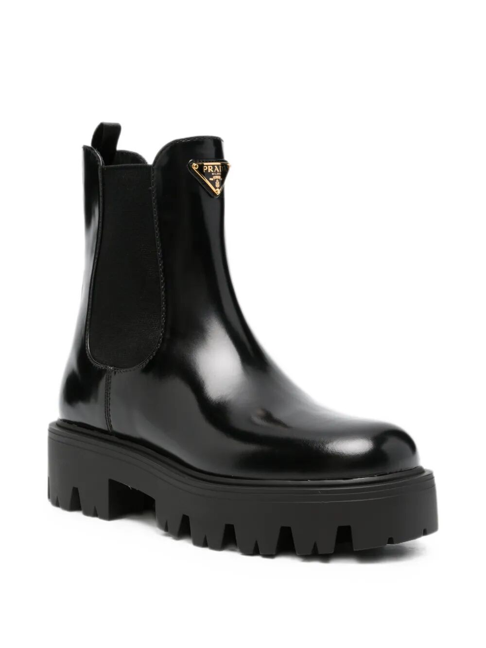 Prada Women Brushed Leather Booties PRADA