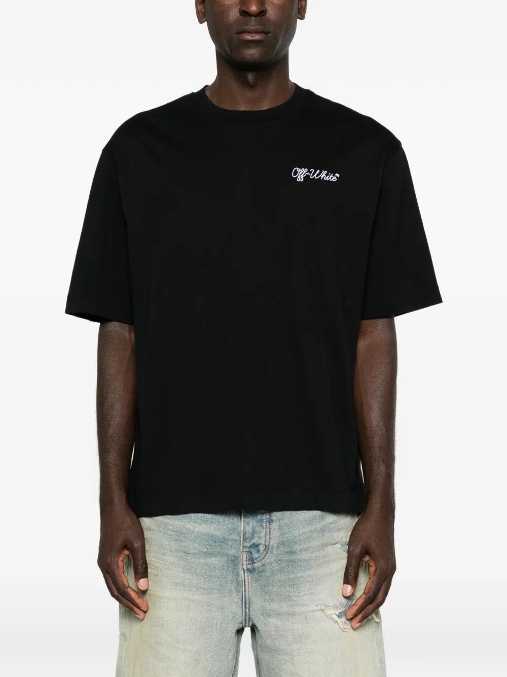 Off-White Men Script Logo Skate T-Shirt OFF-WHITE