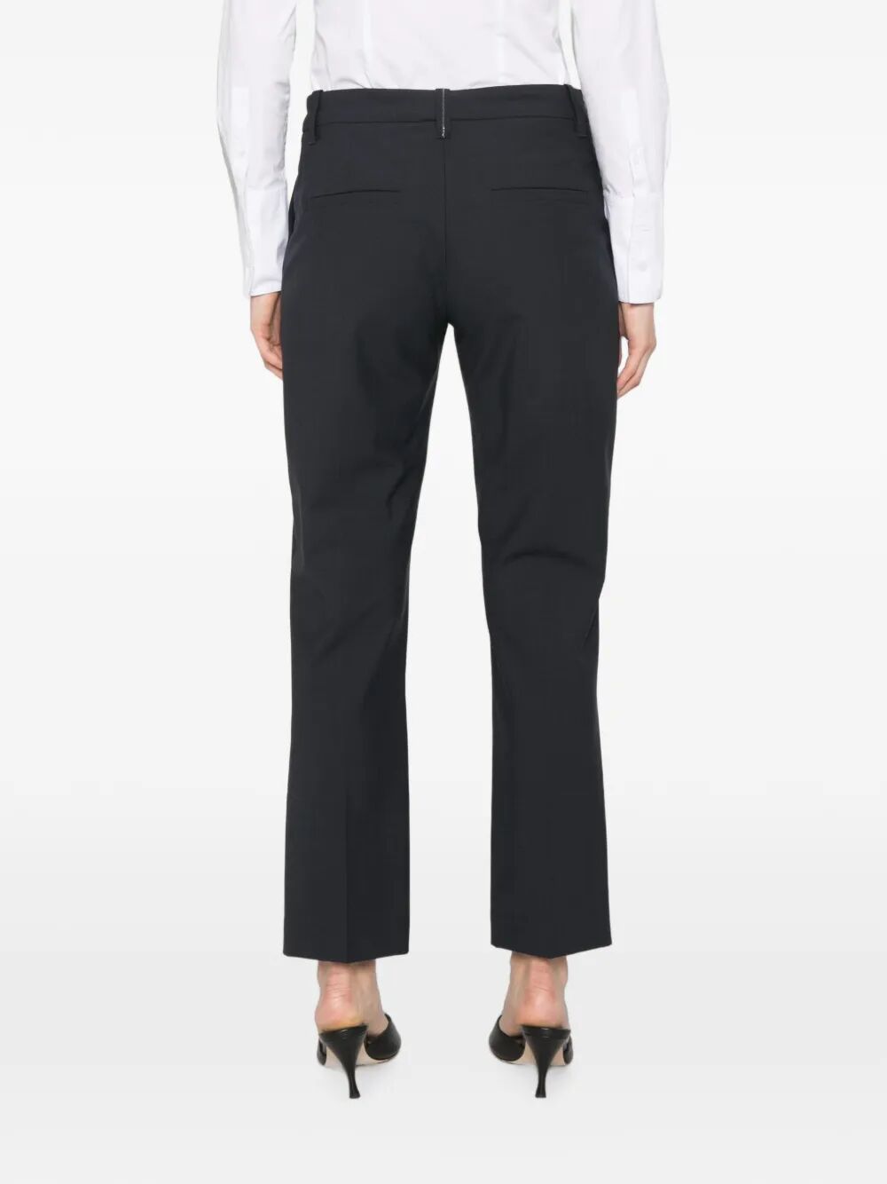 Brunello Cucinelli Women Pressed-Crease Wool Trousers BRUNELLO CUCINELLI