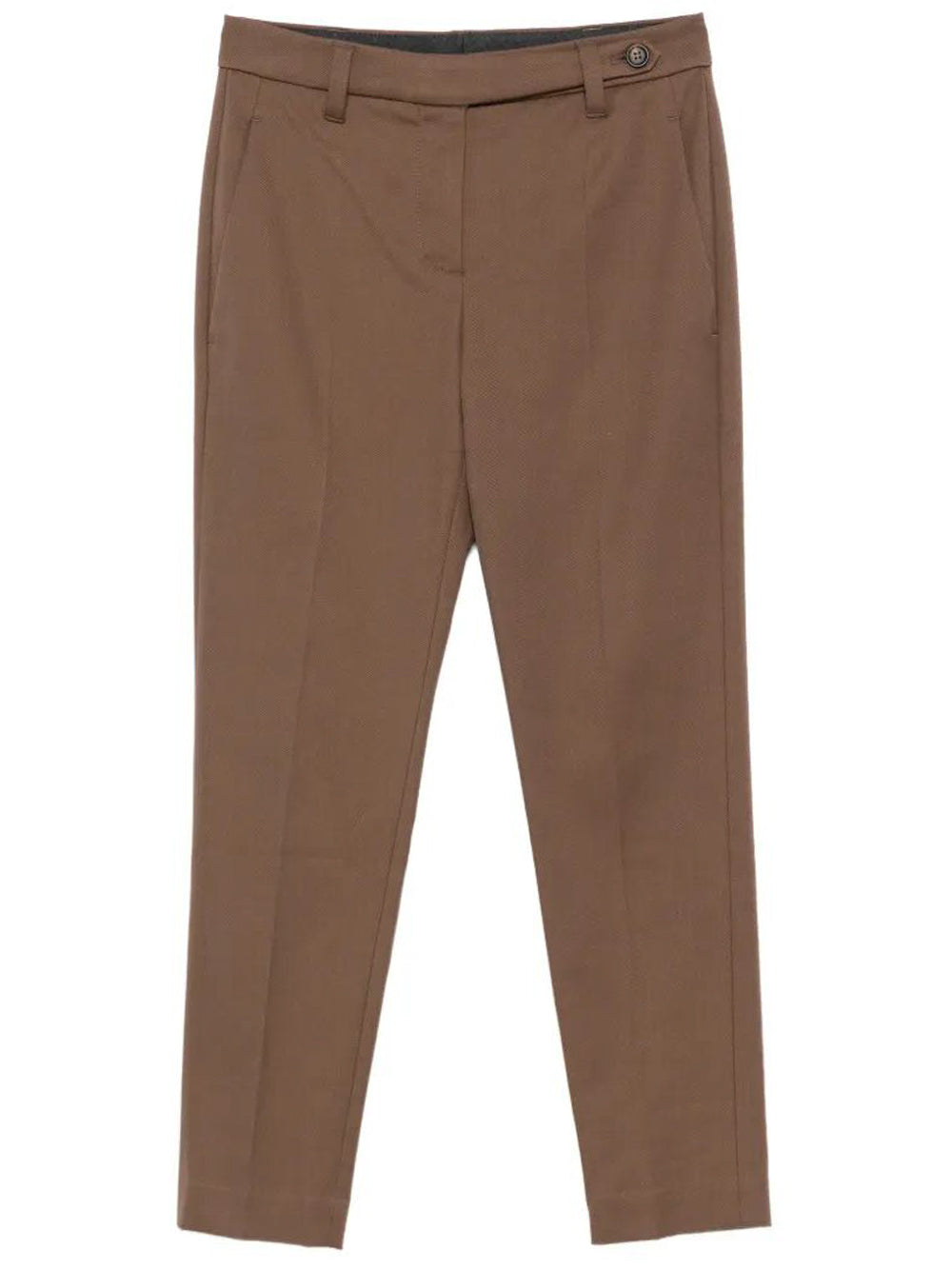 Brunello Cucinelli Women Tapered Leg Cotton Trousers BRUNELLO CUCINELLI