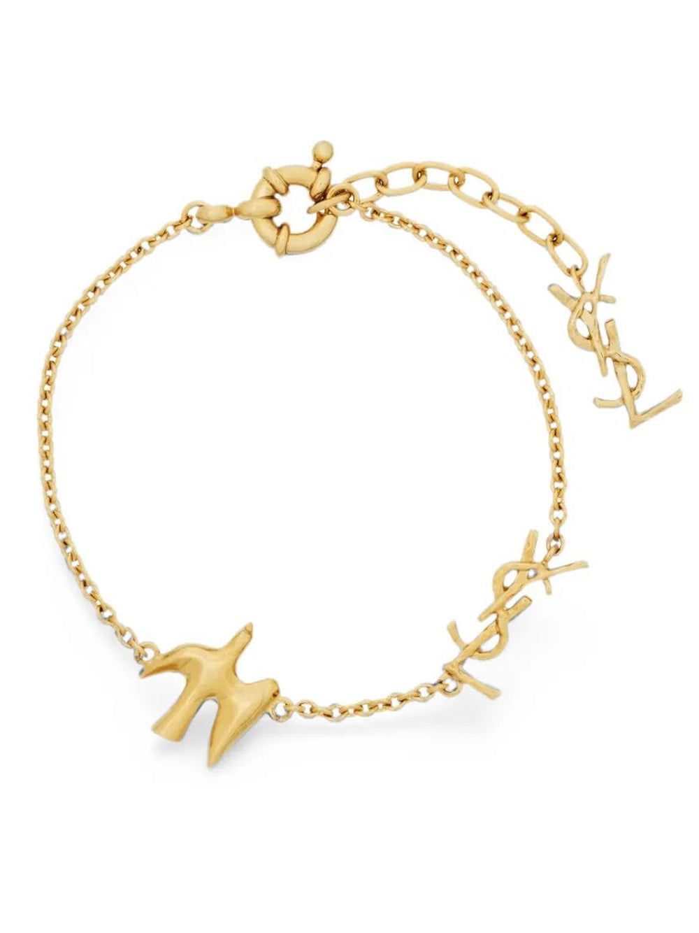 Saint Laurent Women Cassandre Dove Bracelet In Metal SAINT LAURENT
