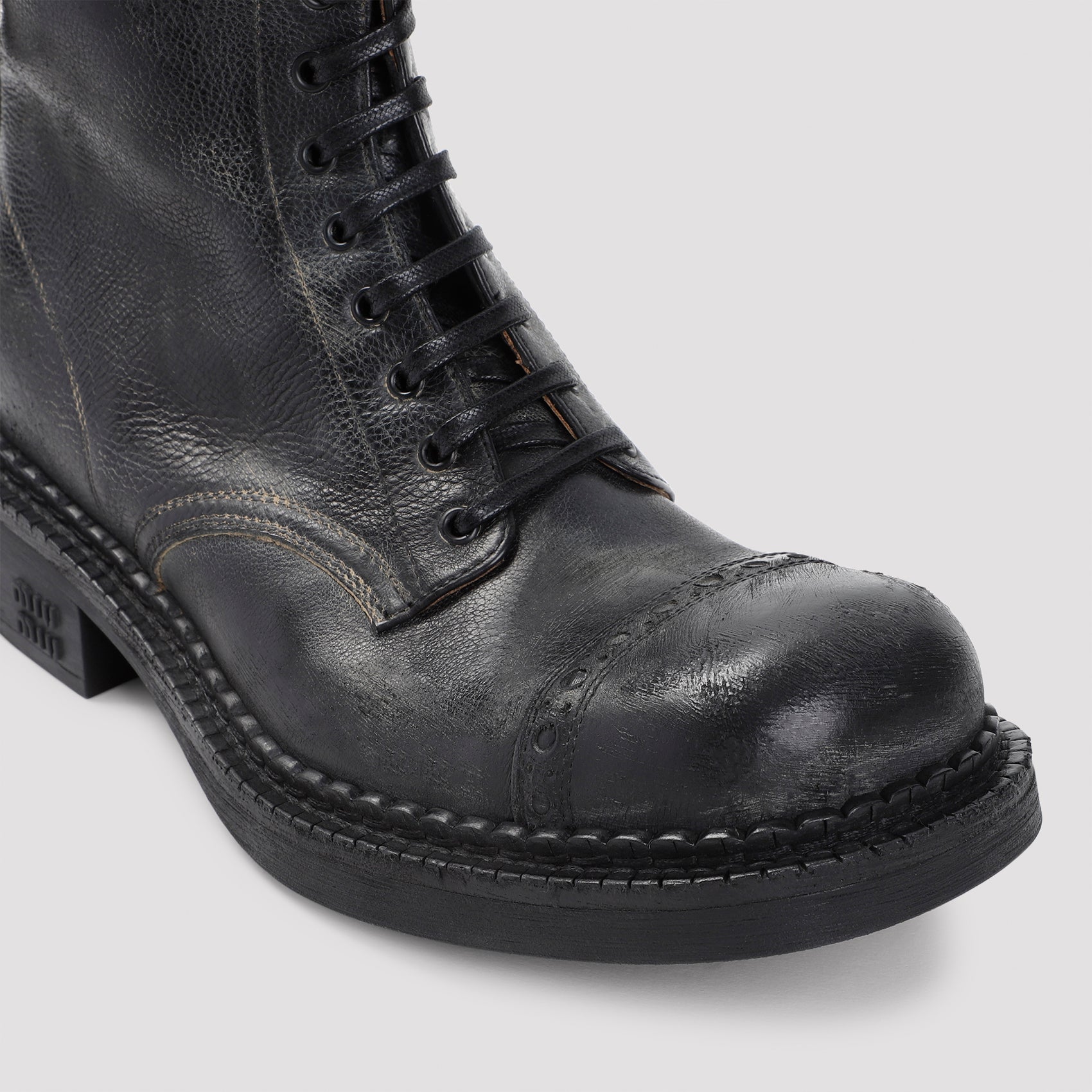 Miu Miu Laced Ankle Boots Women MIU MIU