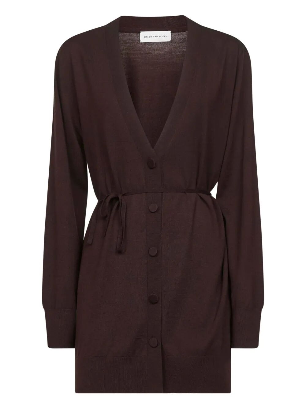 Dries Van Noten Women Tibati Long Cardigan With Thin Belt DRIES VAN NOTEN