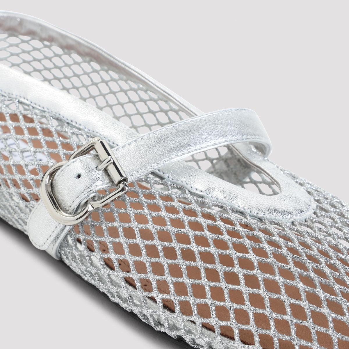 Alaïa Fishnet Ballerinas Women ALAIA