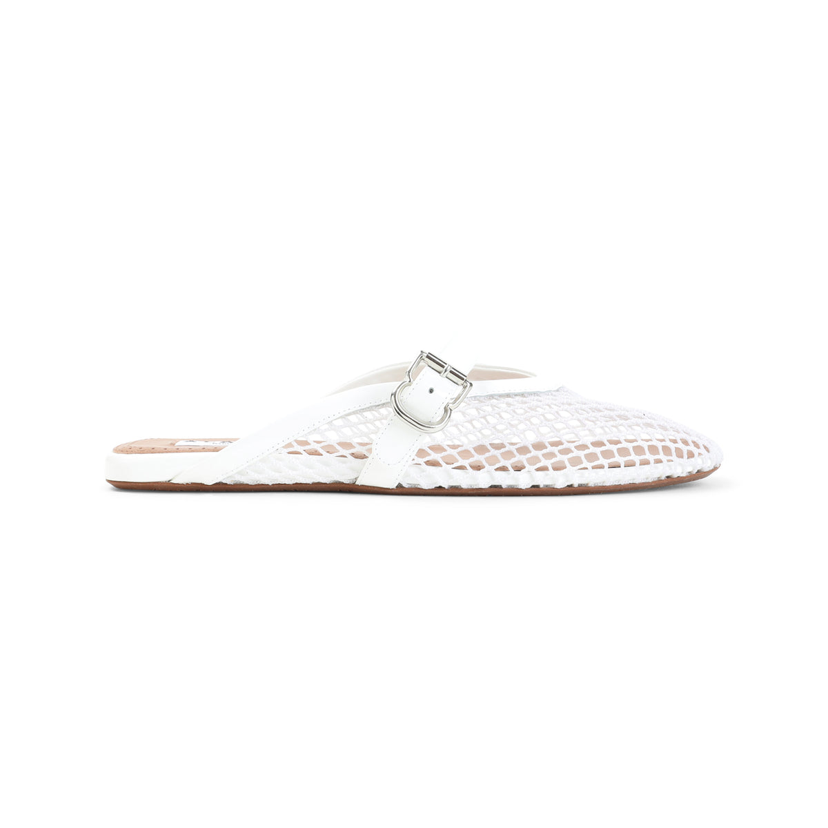 Alaïa Fishnet Flat Mules Women ALAIA