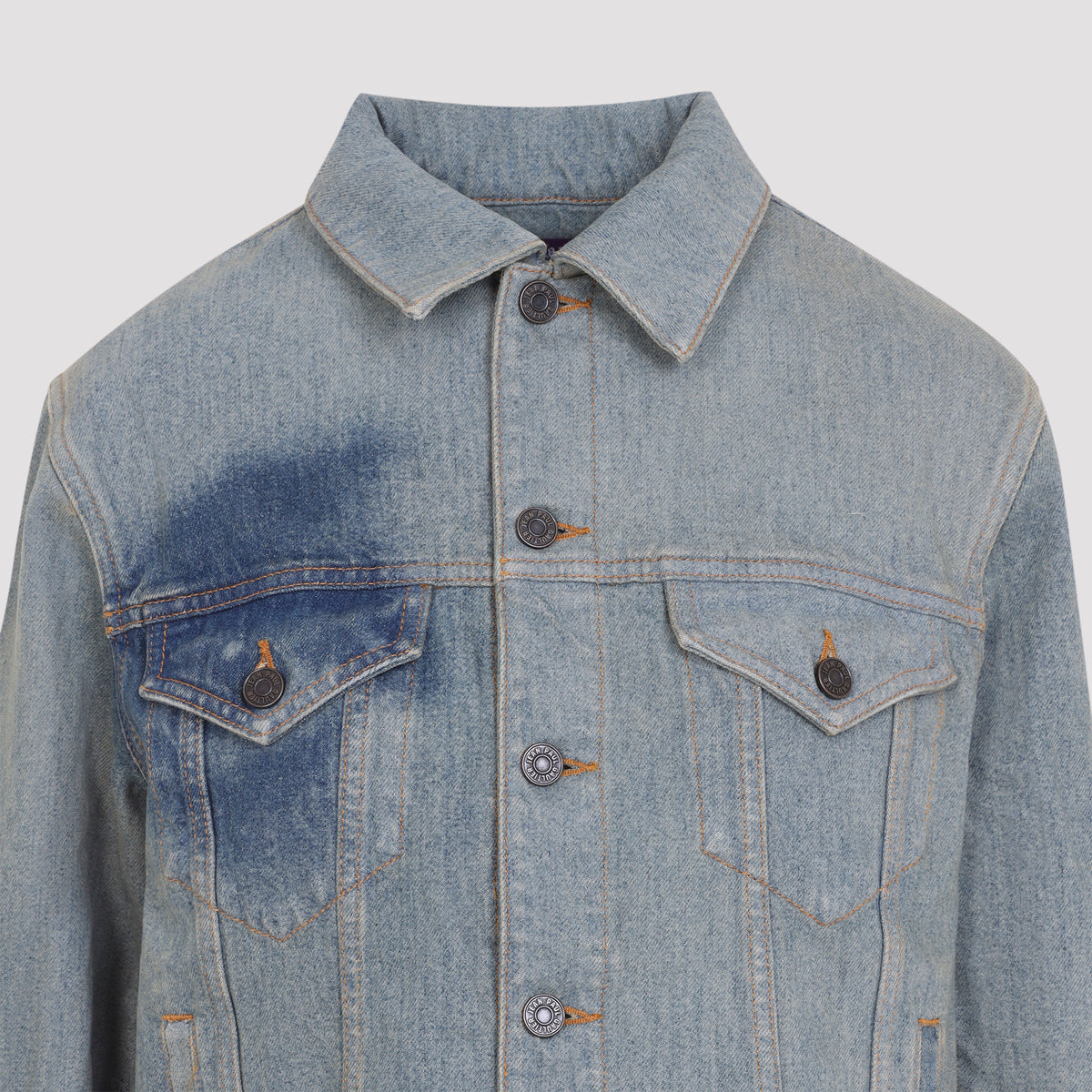 Jean Paul Gaultier Face Print Denim Jacket Women JEAN PAUL GAULTIER