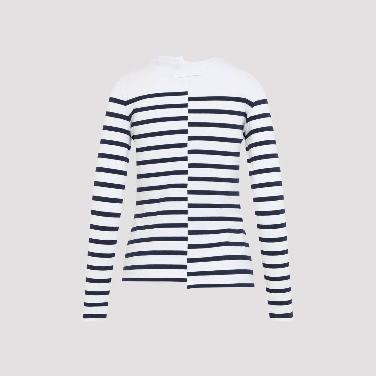 Jean Paul Gaultier Stretch Cotton Asymetric Long Sleves Top Women JEAN PAUL GAULTIER