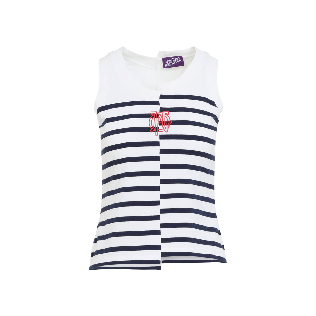 Jean Paul Gaultier Stretch Cotton Asymetric Tank Top Women JEAN PAUL GAULTIER