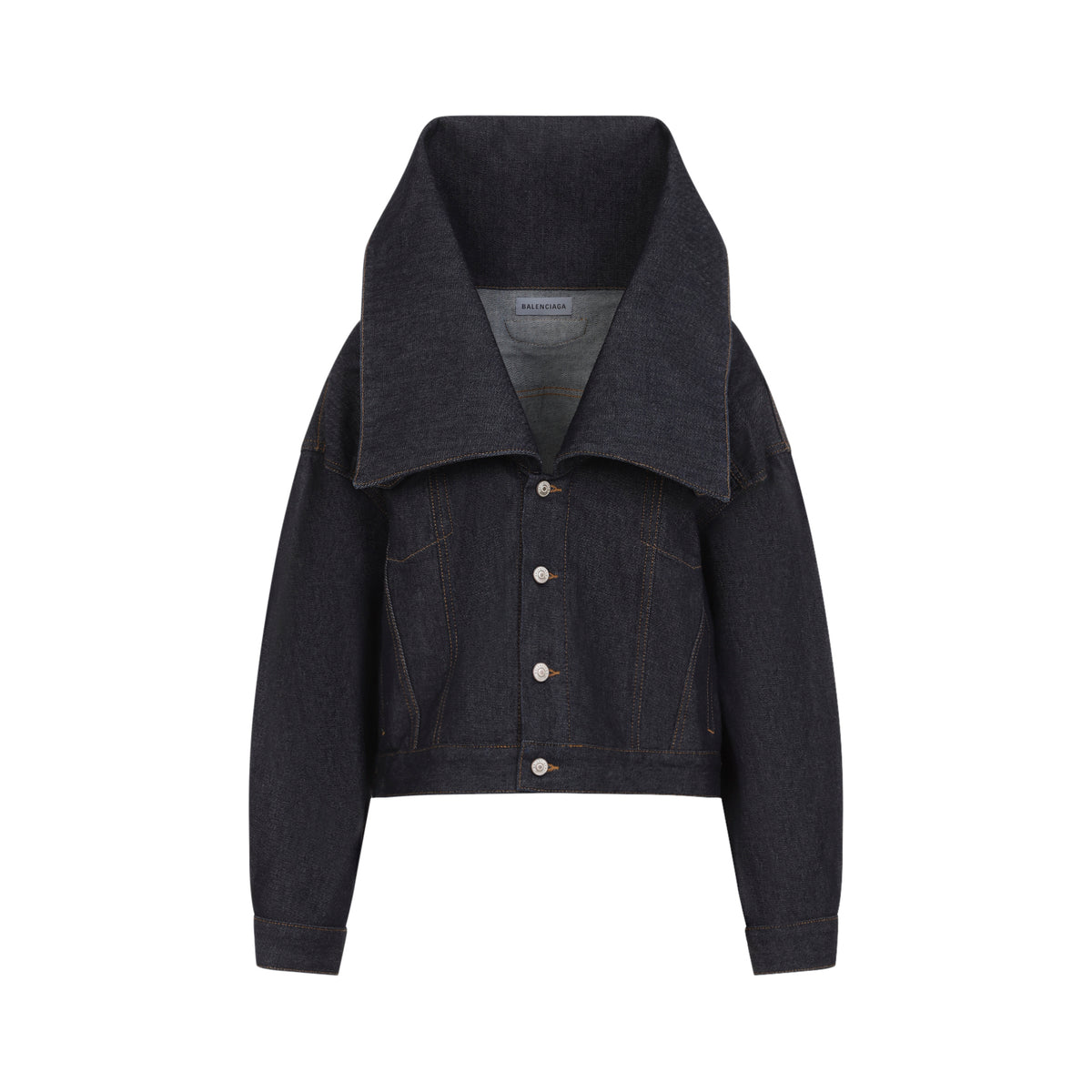 Balenciaga Standing Collar Boxy Jacket Women BALENCIAGA