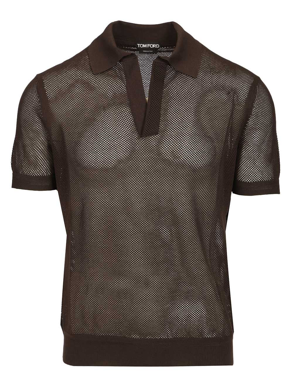 Tom Ford Men Knitted Polo Shirt TOM FORD