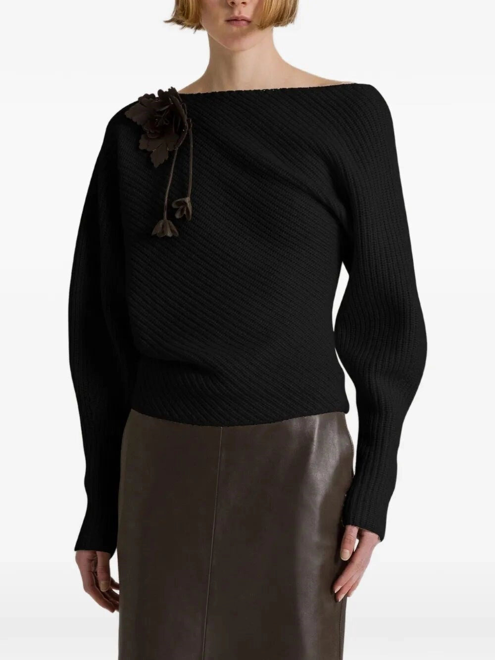 Alberta Ferretti Women Wide Boat-Neck Sweater ALBERTA FERRETTI