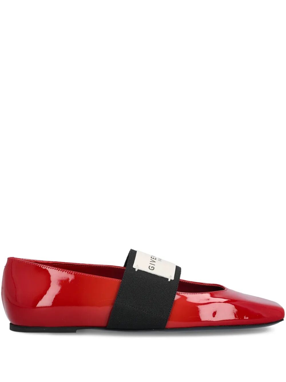 Givenchy Women Sliced Square Ballerinas In Patent Leather GIVENCHY