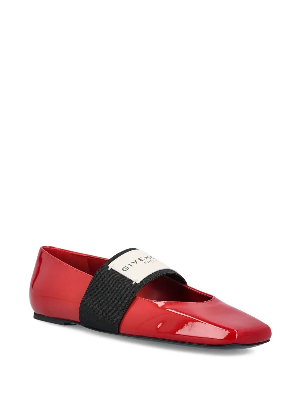 Givenchy Women Sliced Square Ballerinas In Patent Leather GIVENCHY