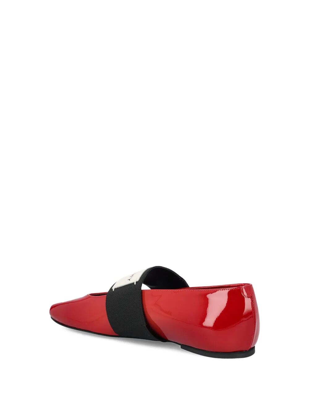 Givenchy Women Sliced Square Ballerinas In Patent Leather GIVENCHY