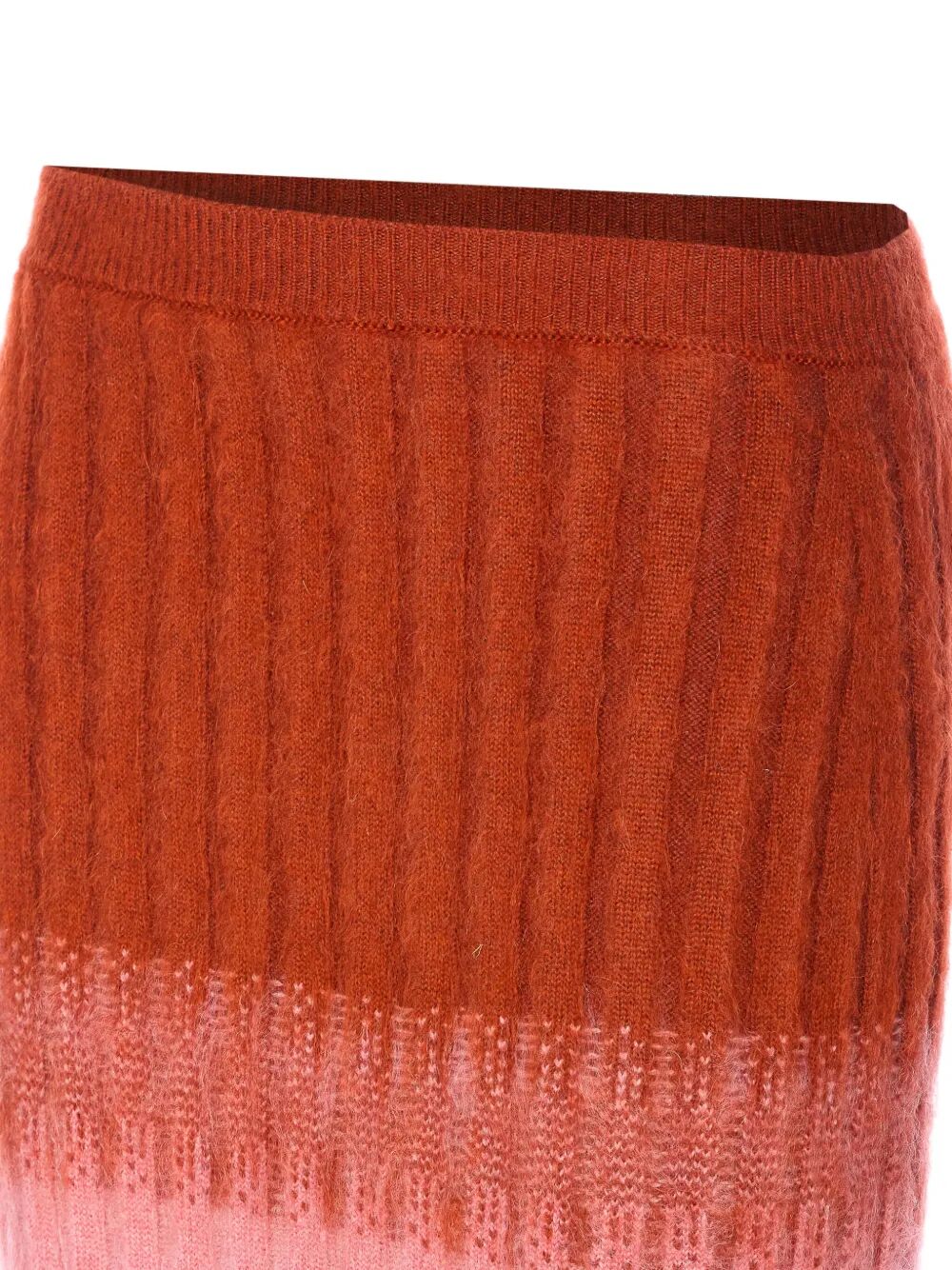 Fendi Women Gradient Mohair And Wool High-Waisted Midi Skirt FENDI