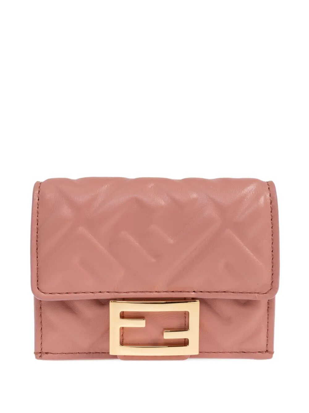 Fendi Women Nappa Leather Baguette Micro Trifold Wallet FENDI