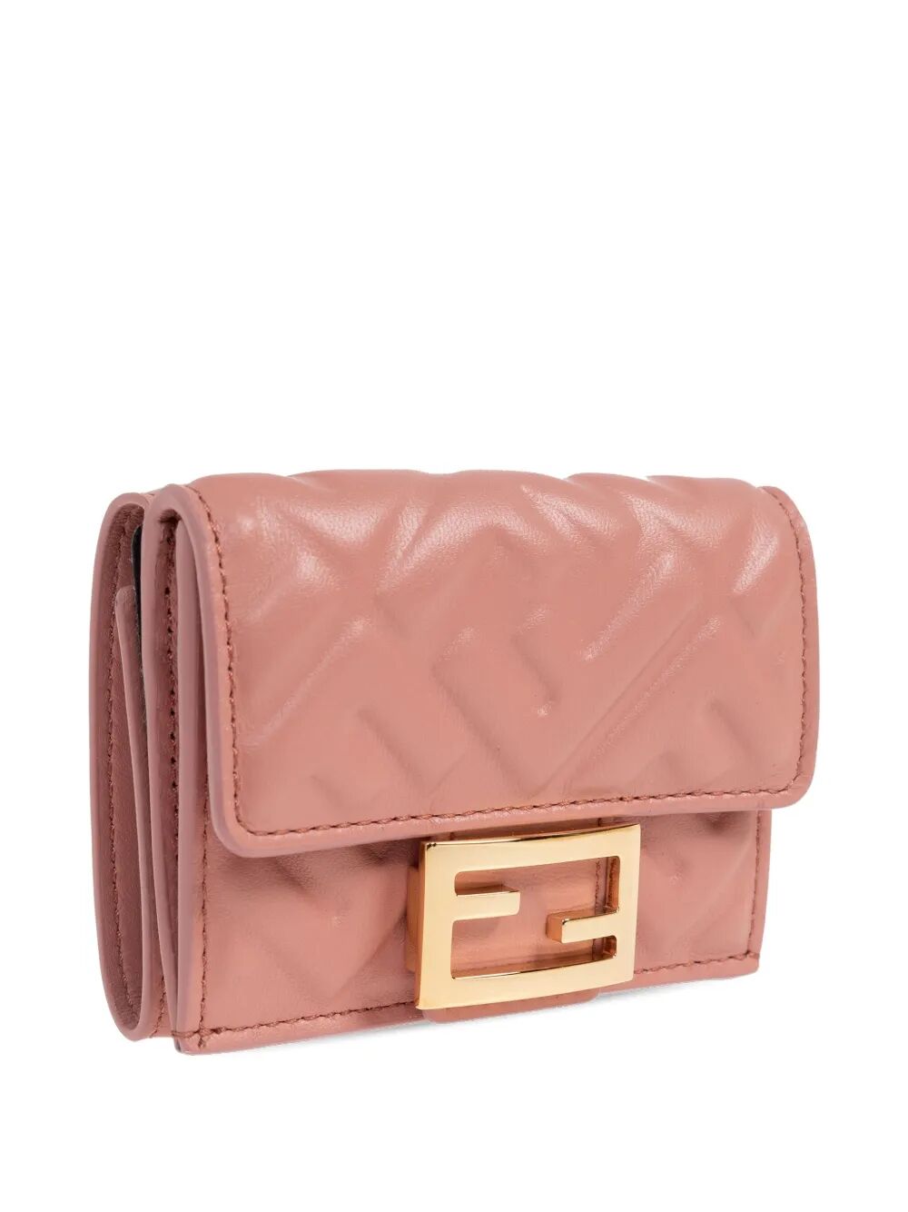 Fendi Women Nappa Leather Baguette Micro Trifold Wallet FENDI