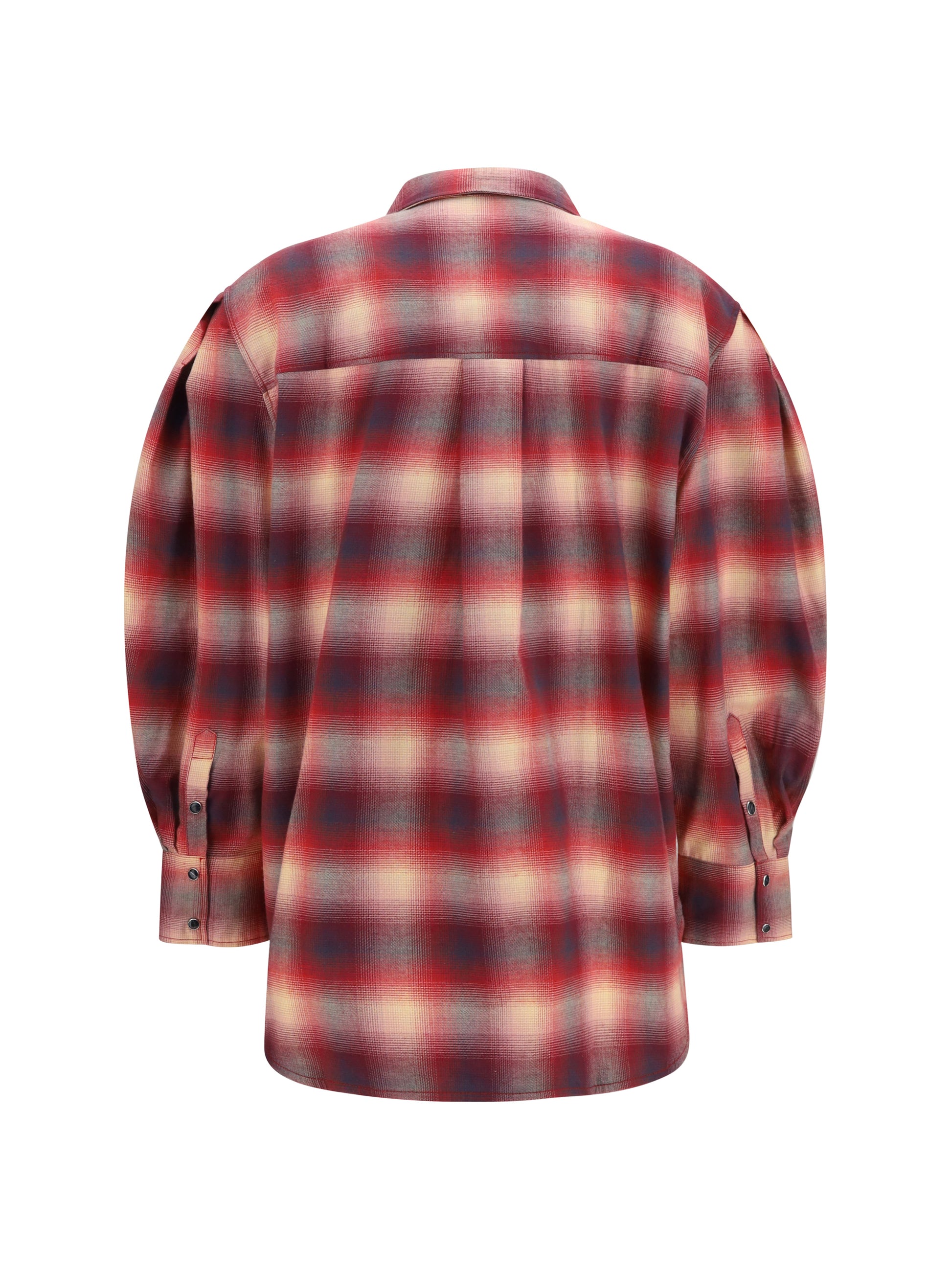 Ganni Women Cotton Flannel Check Shirt GANNI