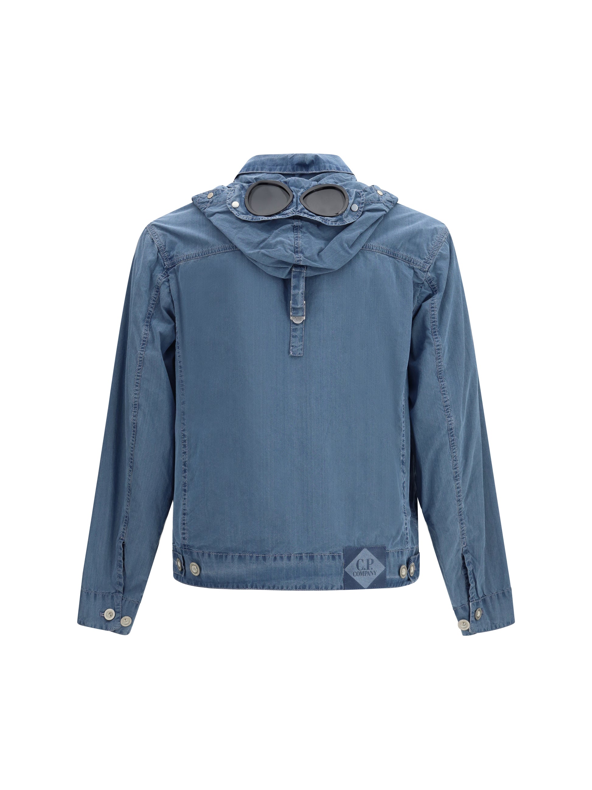 C.P. Company Men 50 Fili Indigo Bleached Goggle Jacket C.P. COMPANY