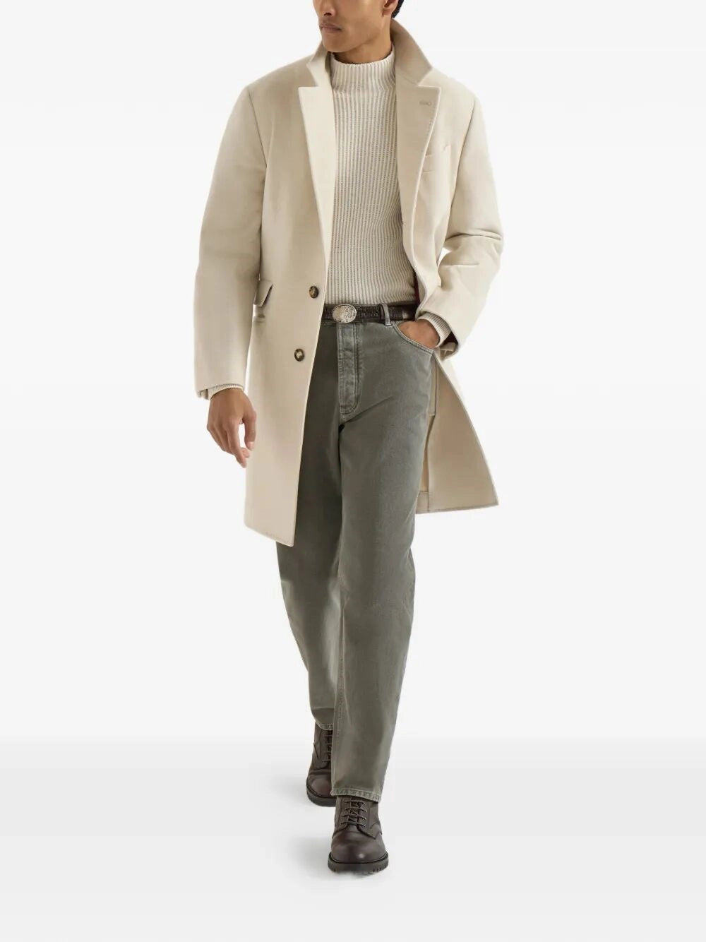 Brunello Cucinelli Men Dyed Denim Pants BRUNELLO CUCINELLI
