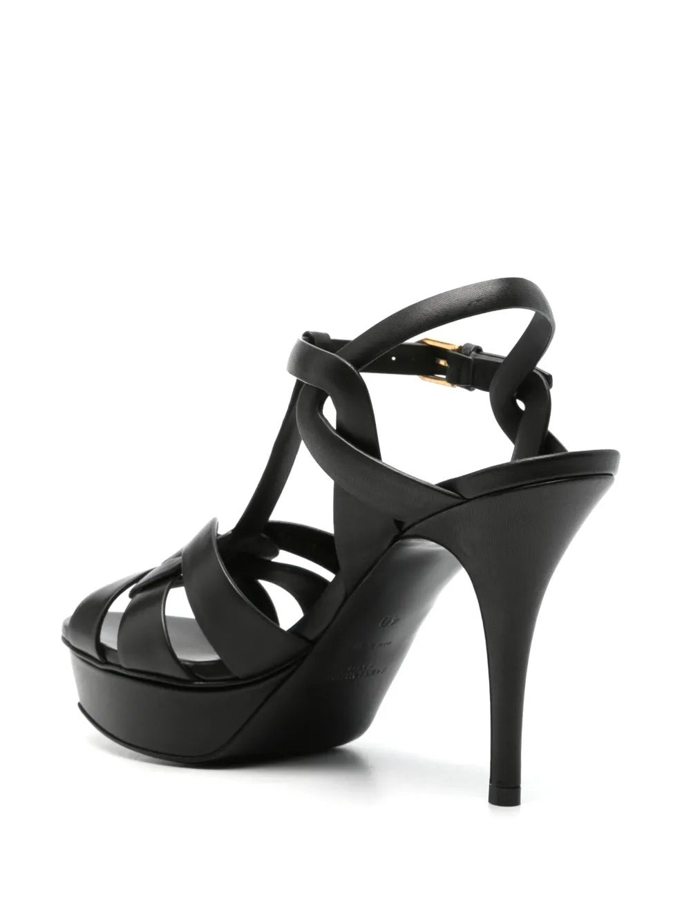 Saint Laurent Women Tribute Platform Sandals In Smooth Leather SAINT LAURENT