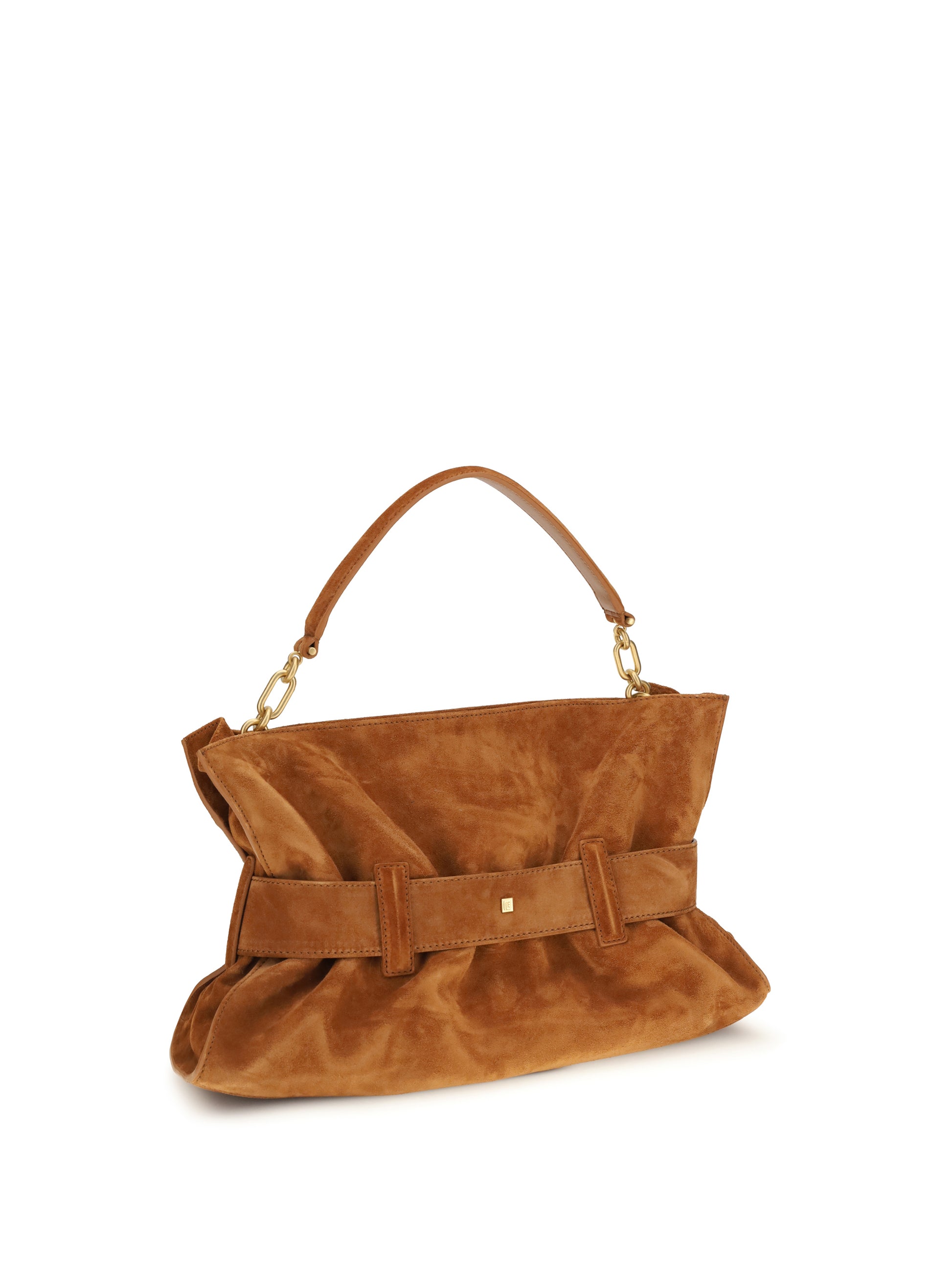 Balmain Women Medium Anthem Bag In Suede Calfskin BALMAIN