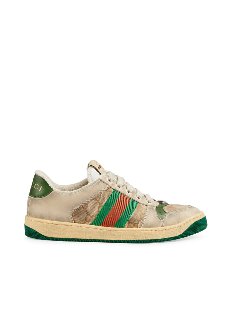 Gucci Women Screener Sneakers In Leather GUCCI