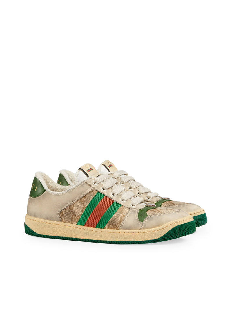 Gucci Women Screener Sneakers In Leather GUCCI