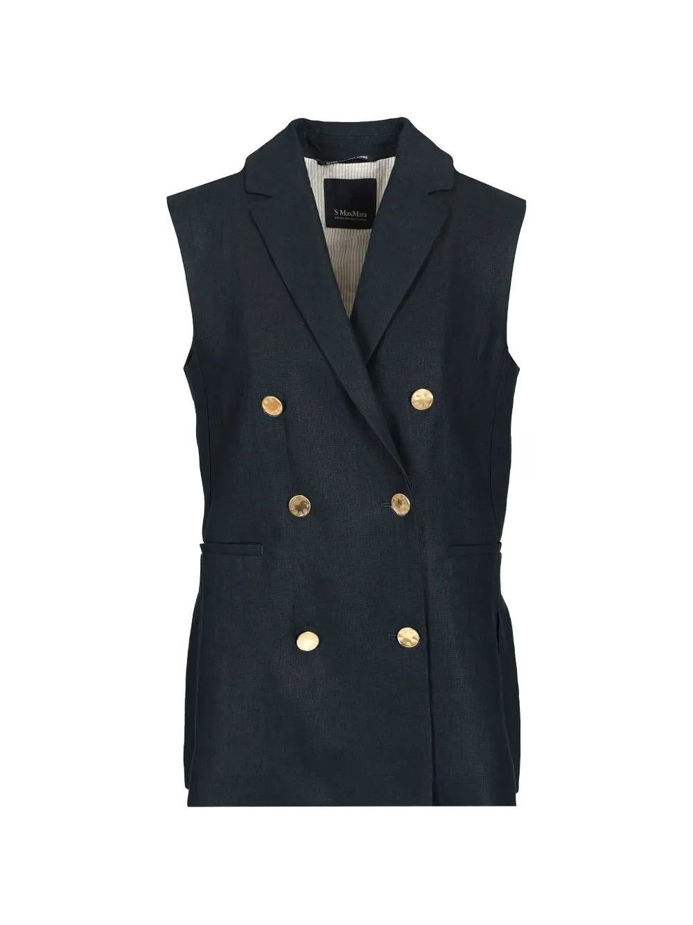 'S Max Mara Women Double-Breasted Vest S MAX MARA