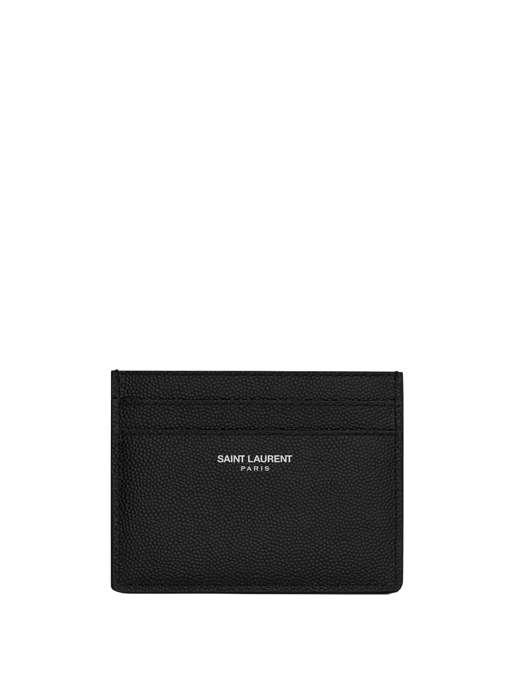 Saint Laurent Men Saint Laurent Paris Card Case In Grain De Poudre Leather SAINT LAURENT