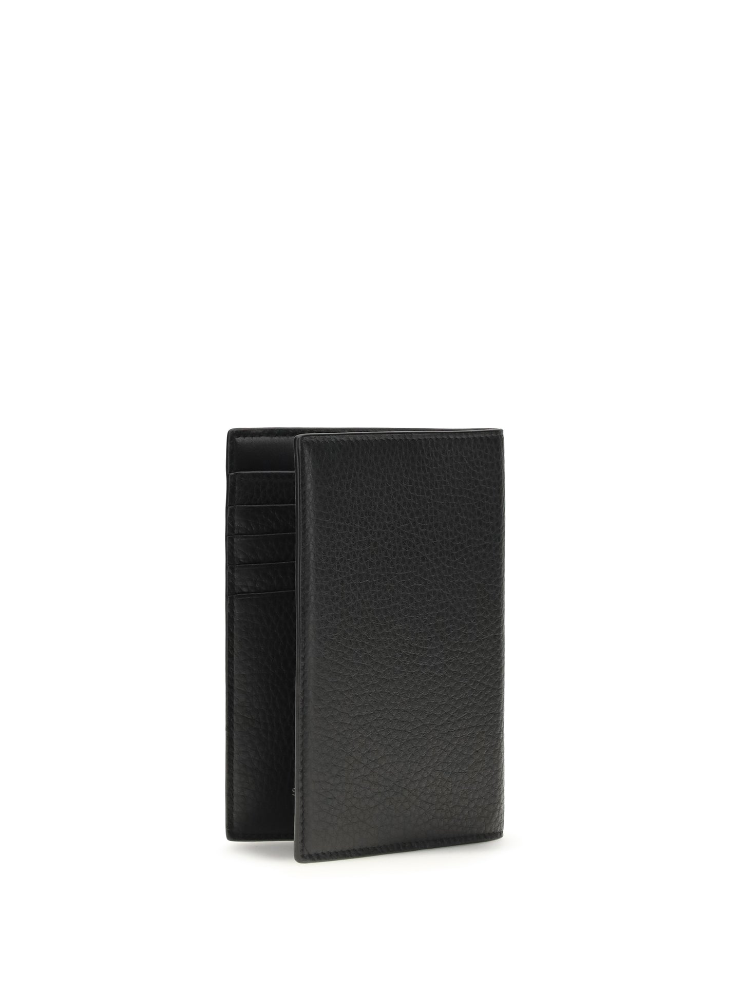 Saint Laurent Men Tiny Cassandre Passport Holder In Hammered Leather SAINT LAURENT